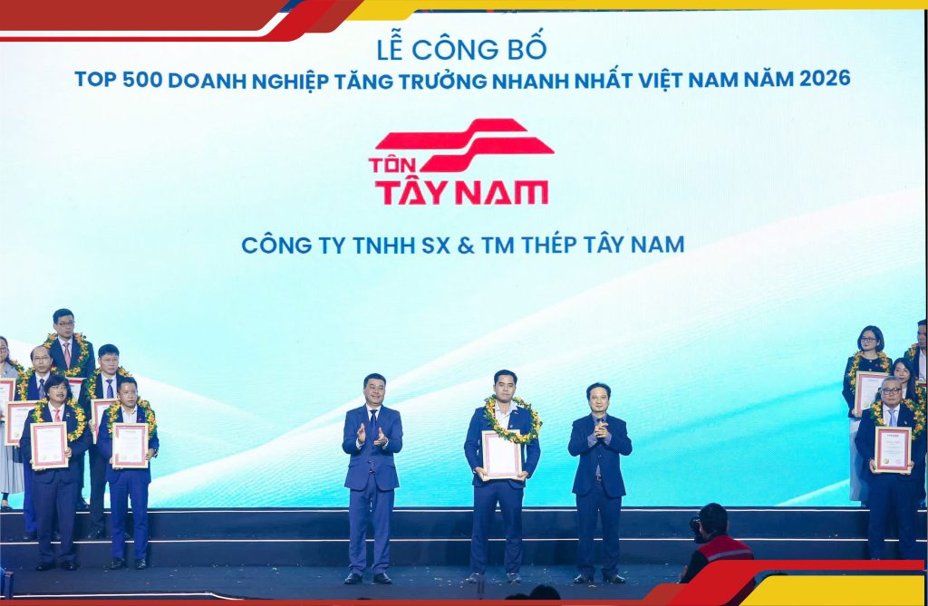 FAST500 2026 – cột mốc khẳng định hành trình phát triển bền vững của Tôn Tây Nam. 
